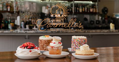 Carmella's cafe and dessert bar - Dec 1, 2023 · For TALK Greenville. Carmella’s Café and Dessert Bar is coming soon to downtown Greenville, making it sweeter than ever. The new Italian-style café, owned by Brian Solari, is set to open in ... 